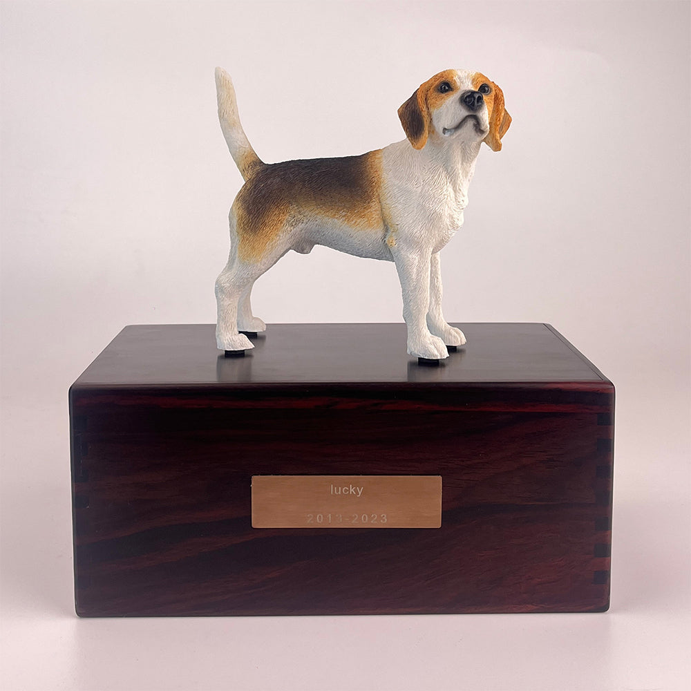 Solid Wood Pet Cremation Urn Memorial Box-Customizable-Environmentally