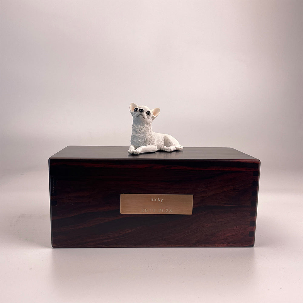 Solid Wood Pet Cremation Urn Memorial Box-Customizable-Environmentally