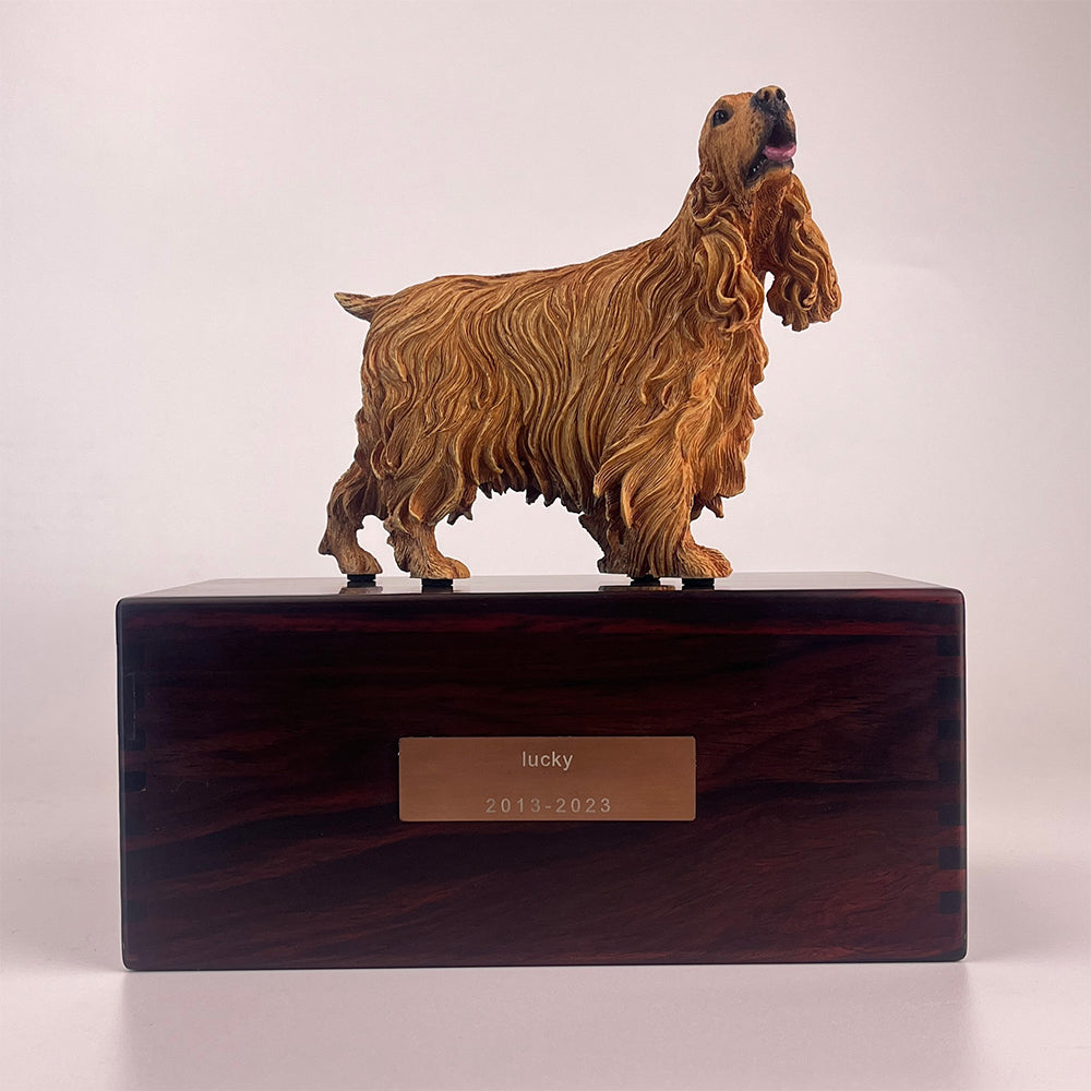 Solid Wood Pet Cremation Urn Memorial Box-Customizable-Environmentally