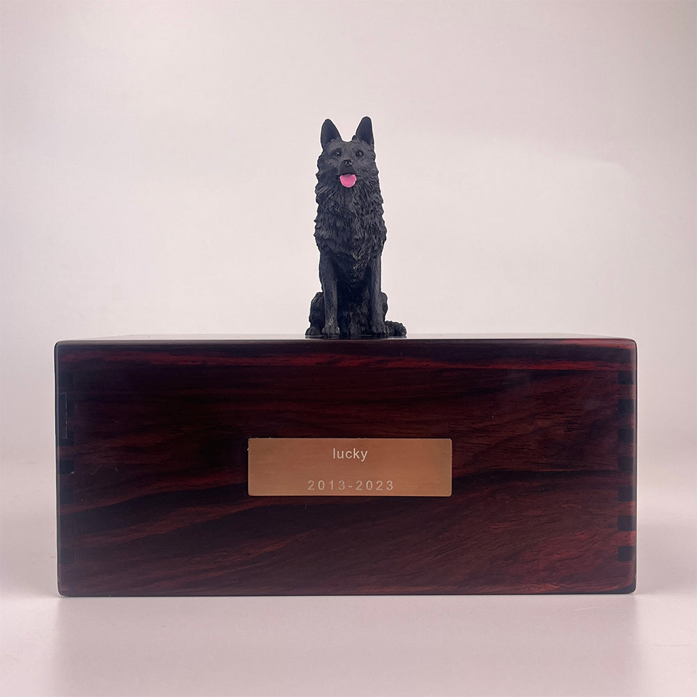 Solid Wood Pet Cremation Urn Memorial Box-Customizable-Environmentally