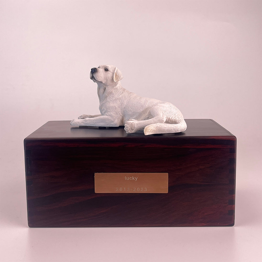 Solid Wood Pet Cremation Urn Memorial Box-Customizable-Environmentally