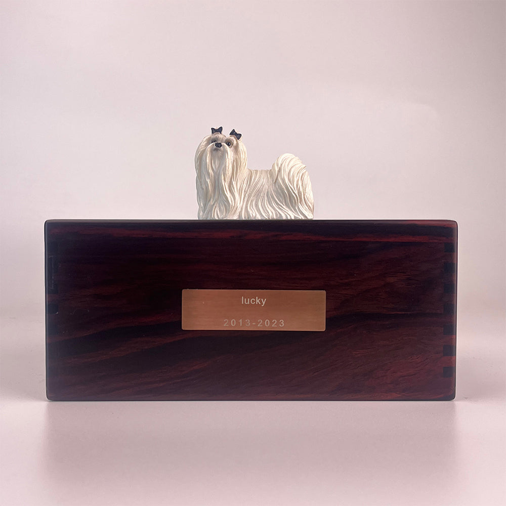 Solid Wood Pet Cremation Urn Memorial Box-Customizable-Environmentally