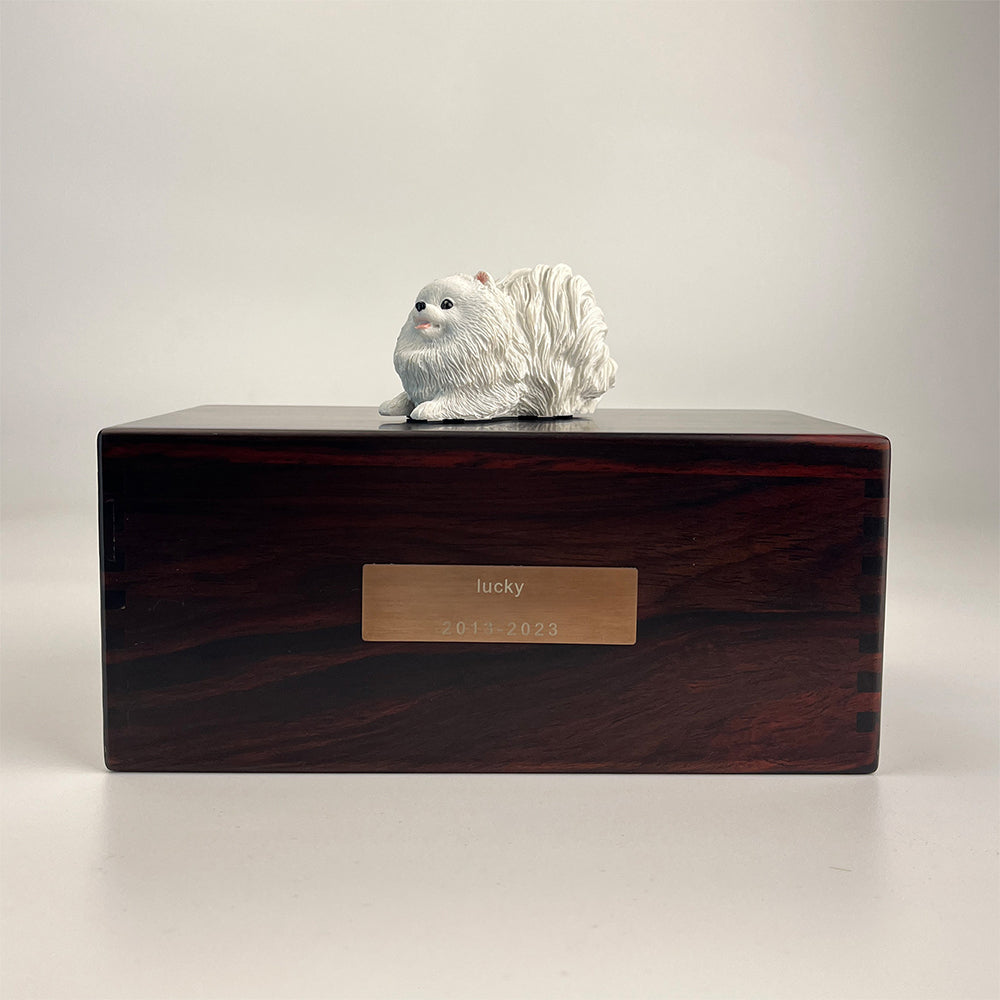 Solid Wood Pet Cremation Urn Memorial Box-Customizable-Environmentally