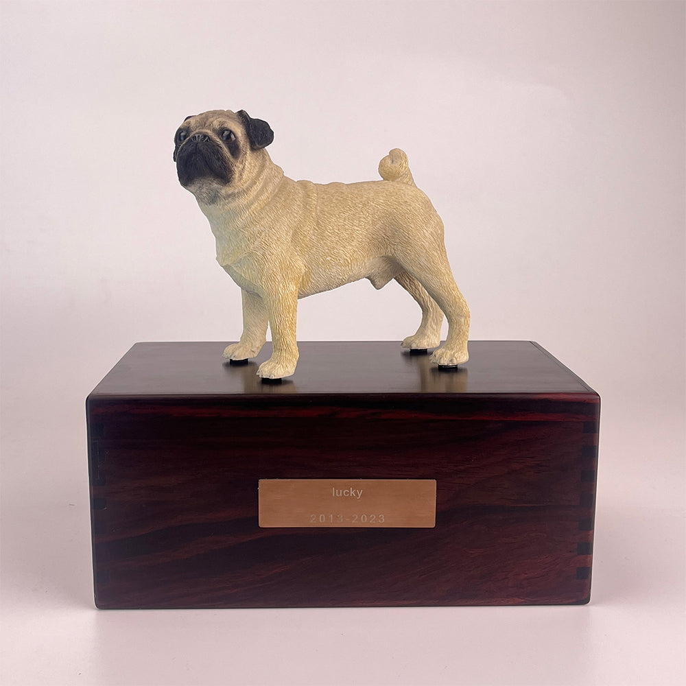 Solid Wood Pet Cremation Urn Memorial Box-Customizable-Environmentally