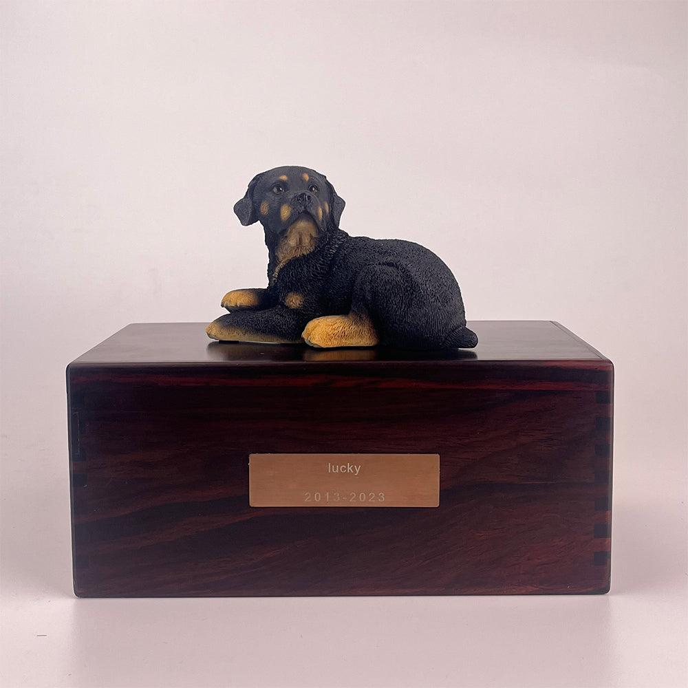 Solid Wood Pet Cremation Urn Memorial Box-Customizable-Environmentally