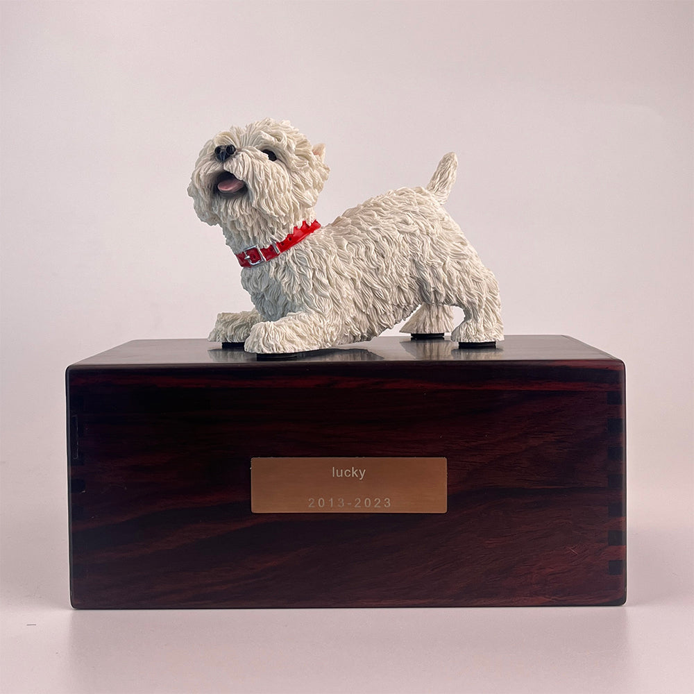 Solid Wood Pet Cremation Urn Memorial Box-Customizable-Environmentally