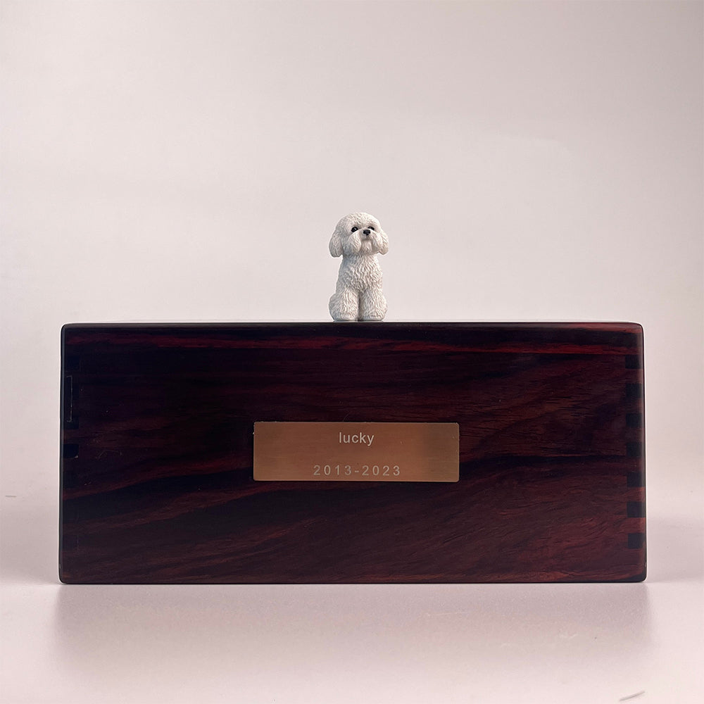 Solid Wood Pet Cremation Urn Memorial Box-Customizable-Environmentally