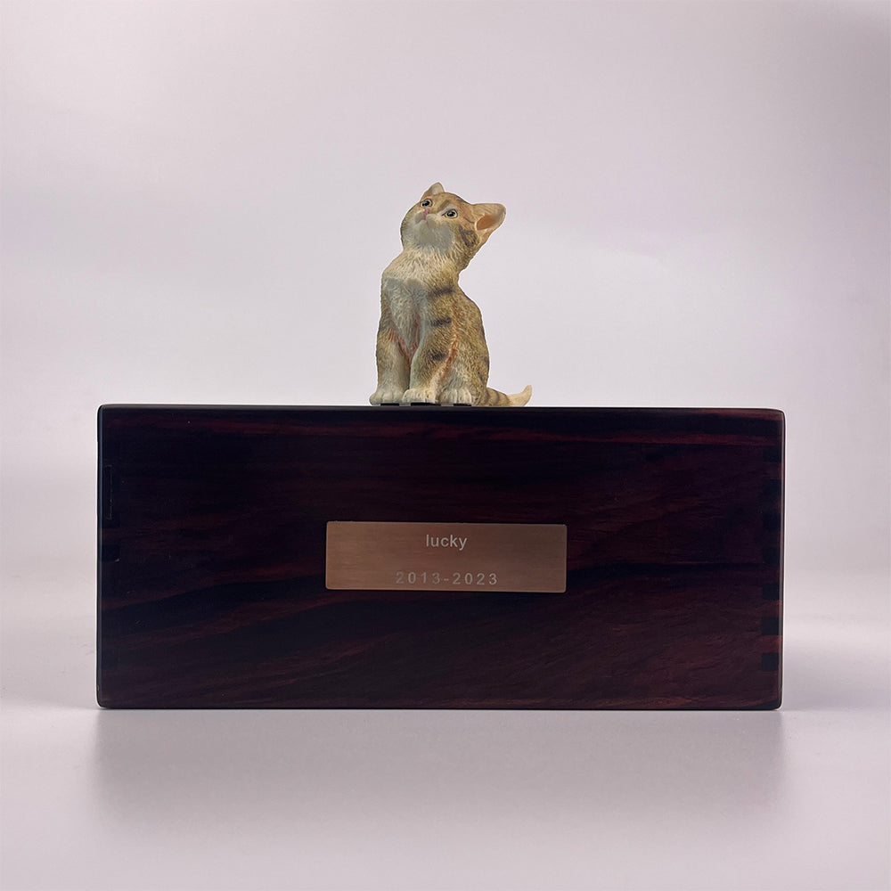 Solid Wood Pet Cremation Urn Memorial Box-Customizable-Environmentally